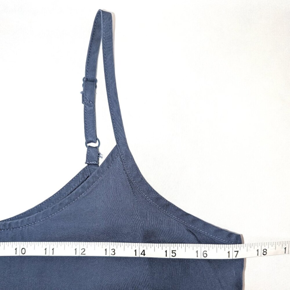 UpWest | Sleeveless Shift Dress Tencel in Slate Blue | Size	XS - Picture 6 of 11